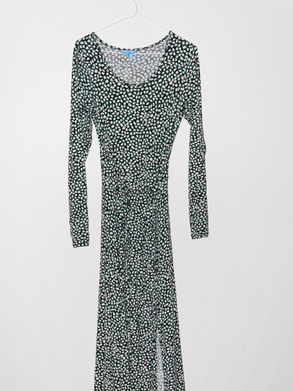 Draper James | Robin Wrap Dress in Green Abstract Geo
